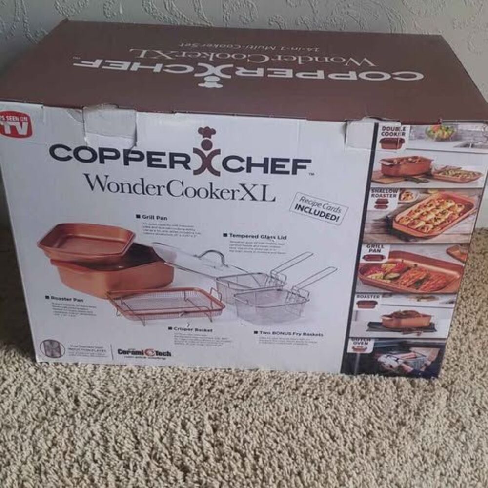12.5 QT Copper Chef Wonder Cooker XL - Picture 5 of 10